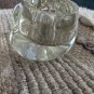 Vintage Avon Snug n Cozy Crystal/glass Votive Kitty Cat Candle Holder 5x2.75â