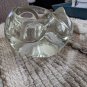 Vintage Avon Snug n Cozy Crystal/glass Votive Kitty Cat Candle Holder 5x2.75â