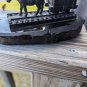 Unique Coal Mine Horse On Rail Black Stone Figurine