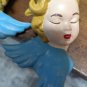2 Vintage 50s Angel Cherub Heads Ceramic Figurines 3â Tall Hand Painted