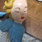 2 Vintage 50s Angel Cherub Heads Ceramic Figurines 3â Tall Hand Painted