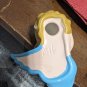 2 Vintage 50s Angel Cherub Heads Ceramic Figurines 3â Tall Hand Painted