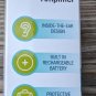 2 New Sealed NuvoMed Inside the Ear Rechargeable Hearing Amplifiers w Case