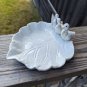 White Porcelain 3 Duck Sitting On Leaf Plate Edges