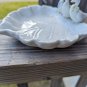 White Porcelain 3 Duck Sitting On Leaf Plate Edges