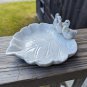 White Porcelain 3 Duck Sitting On Leaf Plate Edges