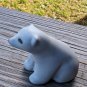 Vintage POD Studios Signed Miniature All White Polar Bear Figurine 3.5" Tall