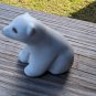 Vintage POD Studios Signed Miniature All White Polar Bear Figurine 3.5" Tall
