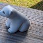 Vintage POD Studios Signed Miniature All White Polar Bear Figurine 3.5" Tall