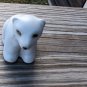 Vintage POD Studios Signed Miniature All White Polar Bear Figurine 3.5" Tall