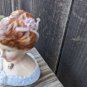 Vntg Schmid Porcelain Lady Wearing Cameo Necklace Head Bust Figurine Sari Lanka