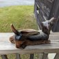Vintage MCM 50s 10 Inch Dachshund Ceramic Planter Trinket Dish Weiner Dog