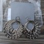 Paterned Turquoise Colorful Enamel Hoop Earrings Nickel Free New With Tags