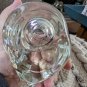 VINTAGE Avon 5" clear sleeping kitty cat votive candle holder