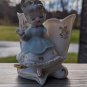 Vintage Ucago Ceramics Porcelain Double Welled Vase