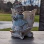 Vintage Ucago Ceramics Porcelain Double Welled Vase