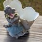 Vintage Ucago Ceramics Porcelain Double Welled Vase
