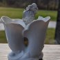 Vintage Ucago Ceramics Porcelain Double Welled Vase
