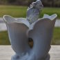 Vintage Ucago Ceramics Porcelain Double Welled Vase