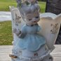 Vintage Ucago Ceramics Porcelain Double Welled Vase