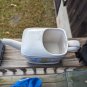 1985 Teleflora Gift Ceramic Watering Can Flower Pot Planter Tulips Spring Design