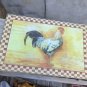 rooster Rectangular glass cutting board
