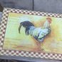 rooster Rectangular glass cutting board