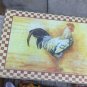 rooster Rectangular glass cutting board