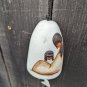 Vintage DeGrazia Native American Pottery Bell WindChime HandPainted Mother Child