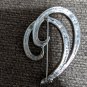 Vintage MONET Gold & Silver Tone Swirl Brooch Pin