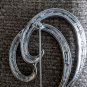 Vintage MONET Gold & Silver Tone Swirl Brooch Pin