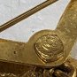 Vintage DUBARRY Gold Tone Ribbon With A Dangling Pearl