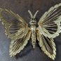 Vintage 1.75" MONET Signed Gold-Tone Metal Butterfly Pin/Brooch