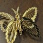 Vintage 1.75" MONET Signed Gold-Tone Metal Butterfly Pin/Brooch