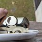 Elephant Trunk up Ring Holder trinket Tray Ceramic Gold Tone Jewelry Dish Asian