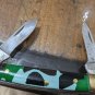Camo Plastic Handle Knife 3 Blades Made In Pakistan 3-1/2" Stainless Steel Blade