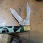 Camo Plastic Handle Knife 3 Blades Made In Pakistan 3-1/2" Stainless Steel Blade