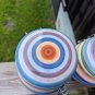 Kitchen Multicolor Canisters Set Of Three Different Sizes