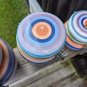 Kitchen Multicolor Canisters Set Of Three Different Sizes