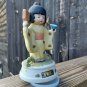 Vintage Flambro Porcelain Japanese Lady Music Box  8 Inches Tall