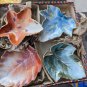 Four Vintage Shofu China Leaves Made In Ocupide Japan In Box Winter/Fall