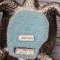 Vintage Holiday Fair Co 1971 Two Turquoise Eyed Brass Turtles Figurines Japan