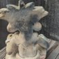 Vintage Seated Hand Made Mayan Clay Tribesman Figurine About 3" Tall