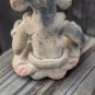 Vintage Seated Hand Made Mayan Clay Tribesman Figurine About 3" Tall