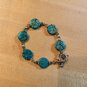 Alexis K S Flat Beaded Turquoise Hande Bracelet