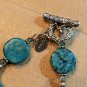 Alexis K S Flat Beaded Turquoise Hande Bracelet