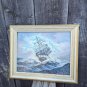 DRAKE MUSEUM PRINT "HOVE TO" Great condition 16" x 12" Used