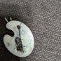 Vintage Brooch Spain Artists Palette Brushes Cloisonné Enamel Filigree Painting