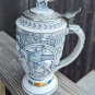 Vintage 1992 Avon âWinners Circleâ Ceramic Stein w/ Pewter Lid 58240 M-Brazil