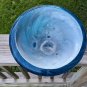 Dynasty Gallery Glass Fantastic Large Blue Bowl 10" Diameter, 5" Hight